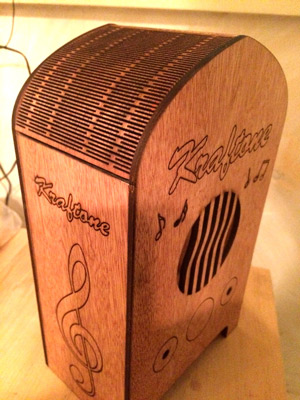 Bluetooth Speaker Housing with Laser Cut Living Hinge