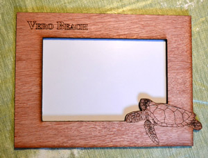 Laser Cut and Engraved Plywood Photo Frame