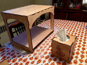 Small Table and Tissue Box Cover