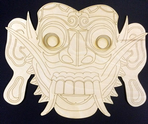 Decor based on Indonesian Topeng Mask